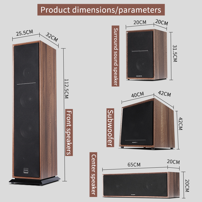 7.1 Tower Wooden Home Theater  - огляд і ціна Home Theater System 7.1 Surround Sound
