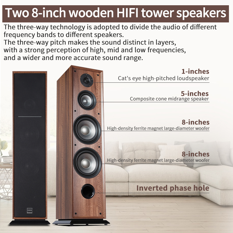 7.1 Tower Wooden Home Theater  - огляд і ціна Home Theater System 7.1 Surround Sound