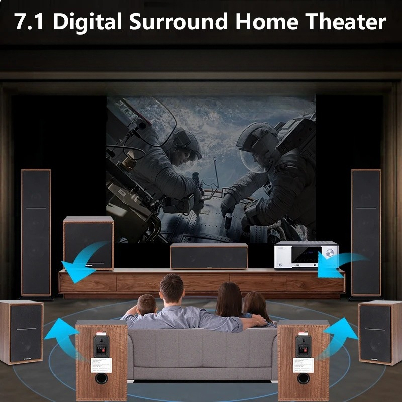 7.1 Tower Wooden Home Theater  - огляд і ціна Home Theater System 7.1 Surround Sound