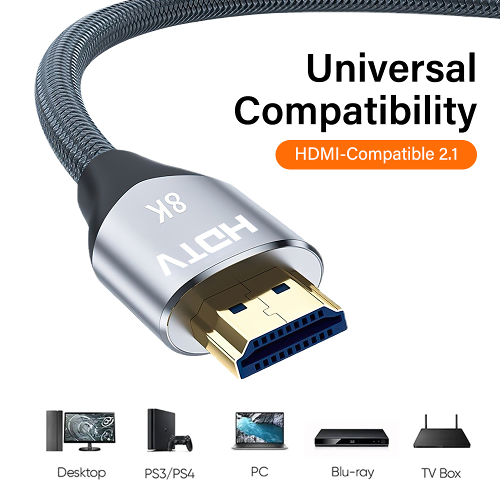 8K HDMI 2.1 Cable 48Gbps 8K@60 - огляд і ціна Hdmi 2.1 Cable 8K 60Hz 48Gbps Earc