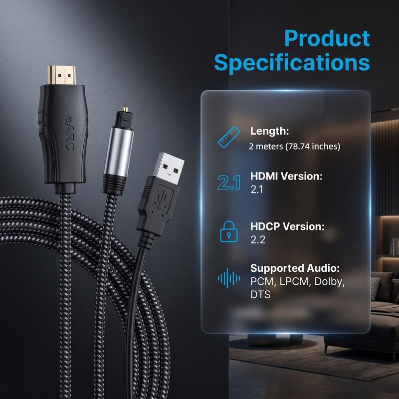 HDMI EARC ARC to Optical SPDIF - огляд і ціна Dolby Atmos Soundbar Hdmi Earc
