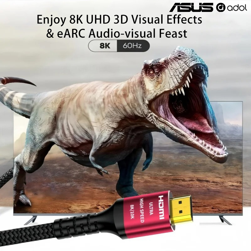 ASUS 8K 60Hz Ultra High Speed  - огляд і ціна Hdmi 2.1 Cable 8K 60Hz 48Gbps Earc