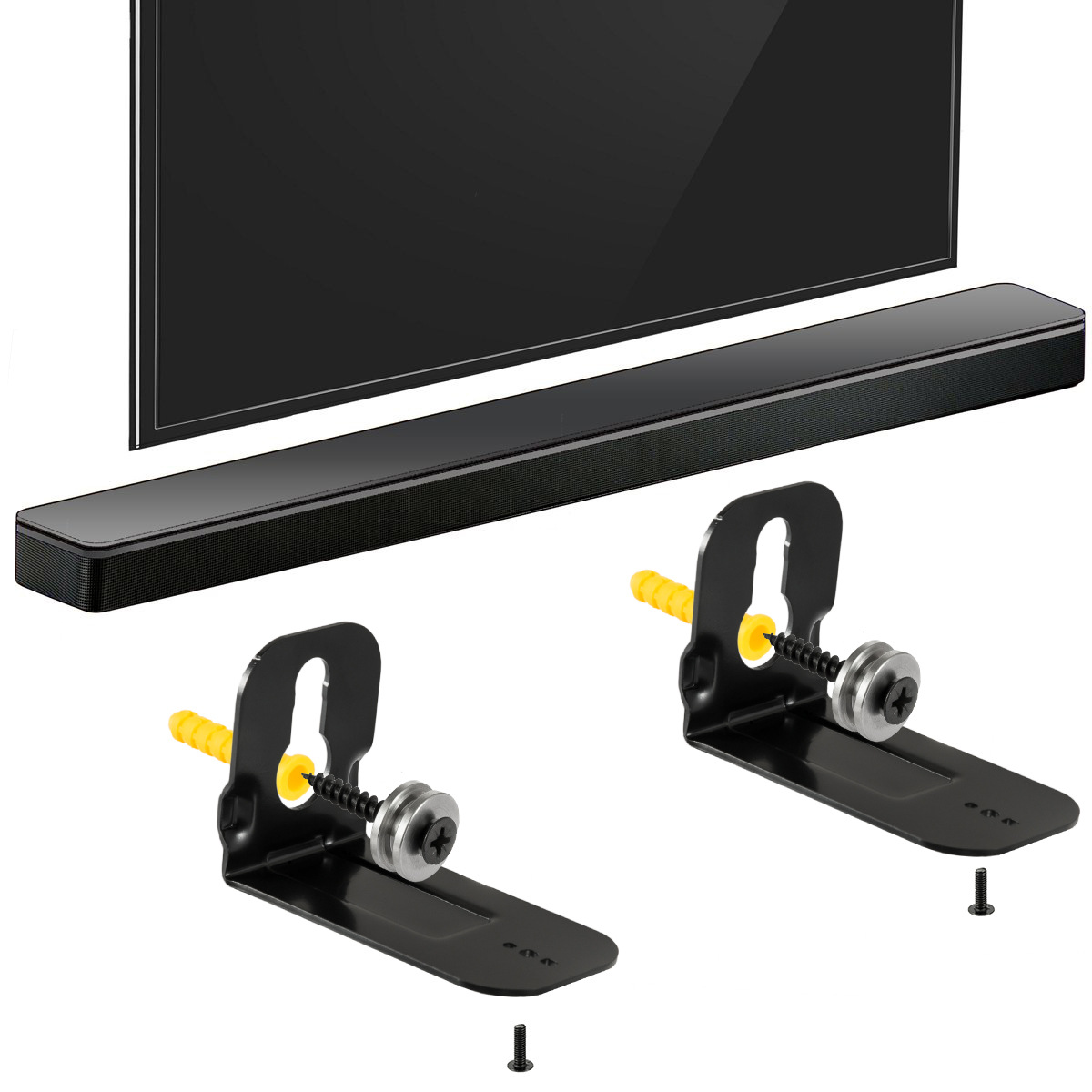 2pcs Soundbar Speaker Wall Mou - огляд і ціна Soundbar Wall Mount Bracket Universal