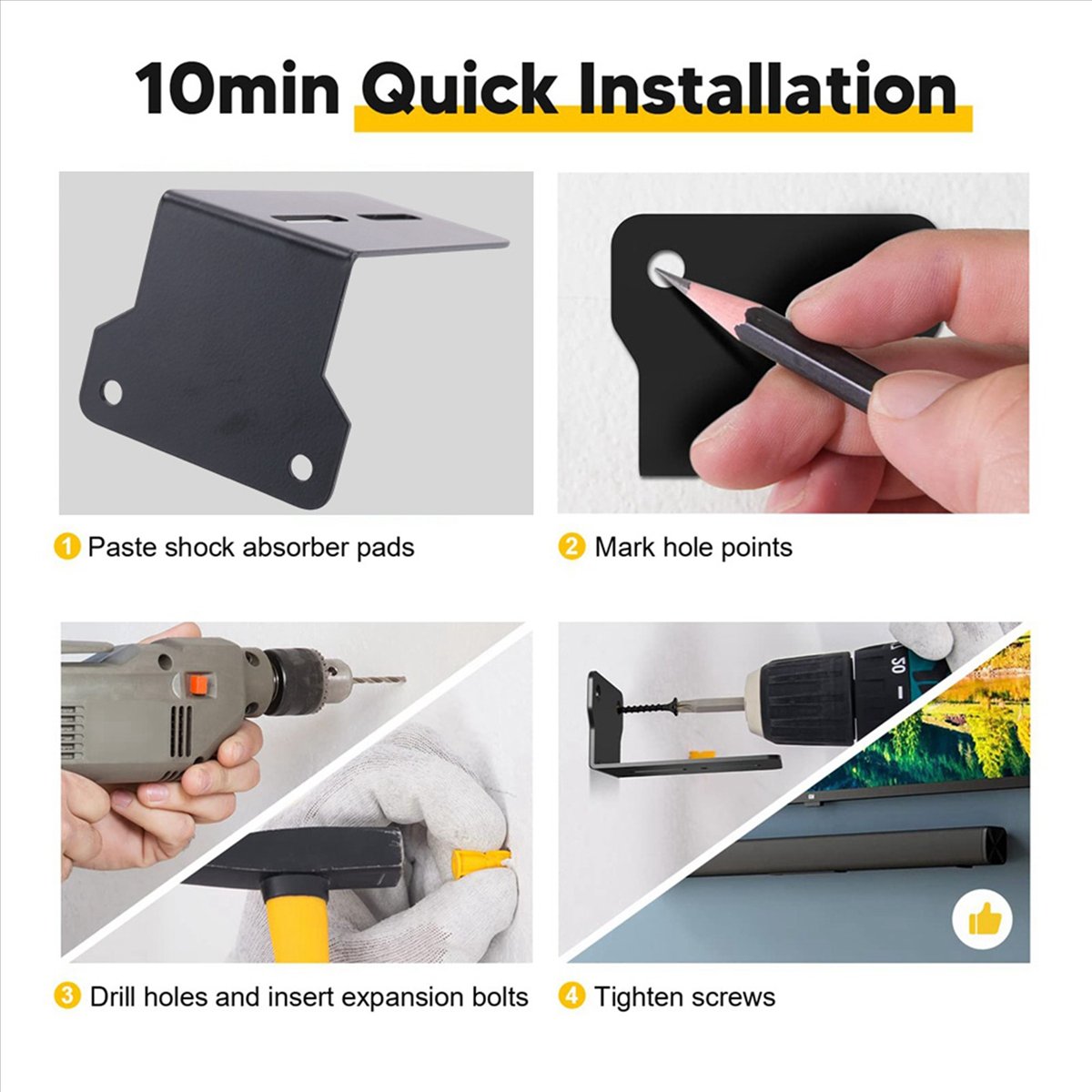 DIGITALBUY Sound Bar Mounts Wa - огляд і ціна Soundbar Wall Mount Bracket Universal