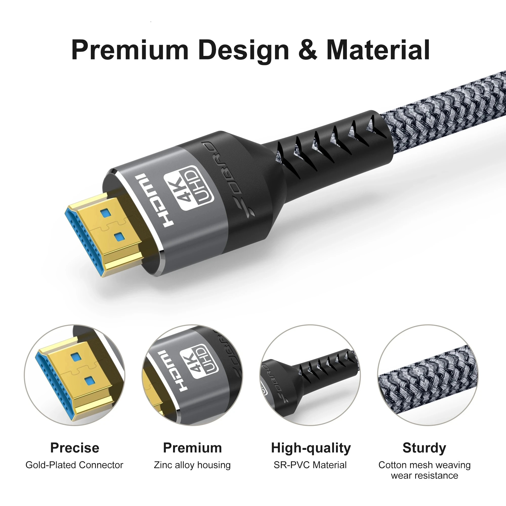 HDMI 8K 2.1 Cable 4K@120Hz 8K@ - огляд і ціна Hdmi 2.1 Cable 8K 60Hz 48Gbps Earc