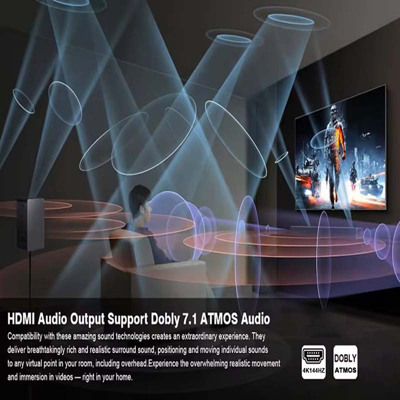 8K HDMI Audio Extractor 4K@120 - огляд і ціна Dolby Atmos Soundbar Hdmi Earc