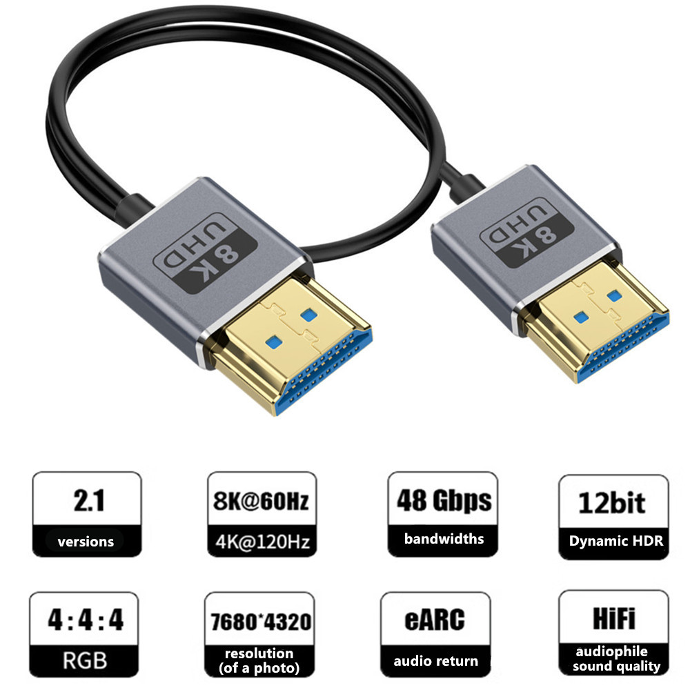 Coaxial HDMI 8K HDMI 2.1 Cable - огляд і ціна Hdmi 2.1 Cable 8K 60Hz 48Gbps Earc