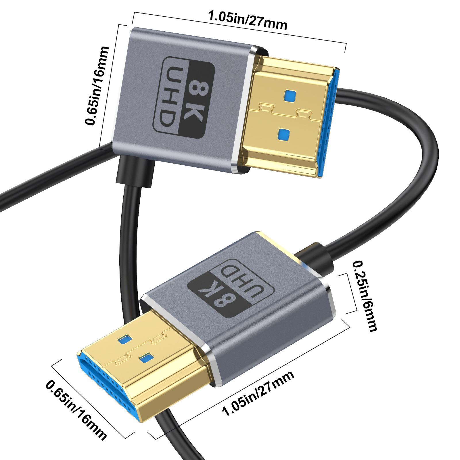 Coaxial HDMI 8K HDMI 2.1 Cable - огляд і ціна Hdmi 2.1 Cable 8K 60Hz 48Gbps Earc