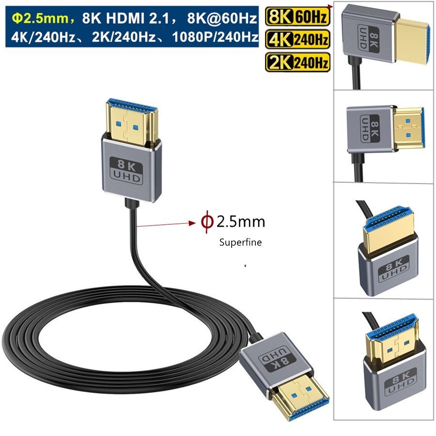 Coaxial HDMI 8K HDMI 2.1 Cable - огляд і ціна Hdmi 2.1 Cable 8K 60Hz 48Gbps Earc