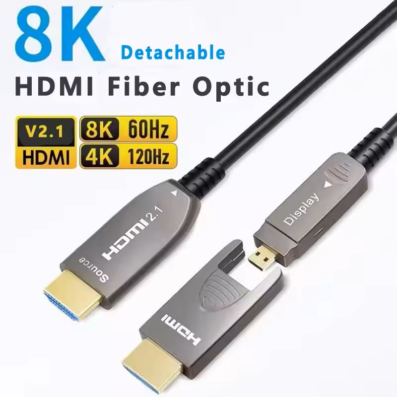 8K Detachable Optical Fiber HD - огляд і ціна Hdmi 2.1 Cable 8K 60Hz 48Gbps Earc
