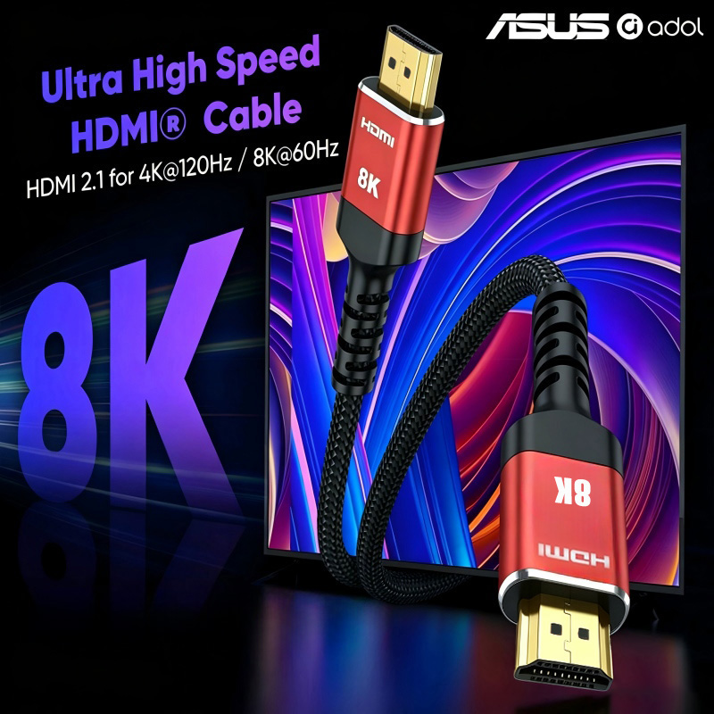 ASUS 48Gbps HDMI 2.1 Screen Ca - огляд і ціна Hdmi 2.1 Cable 8K 60Hz 48Gbps Earc