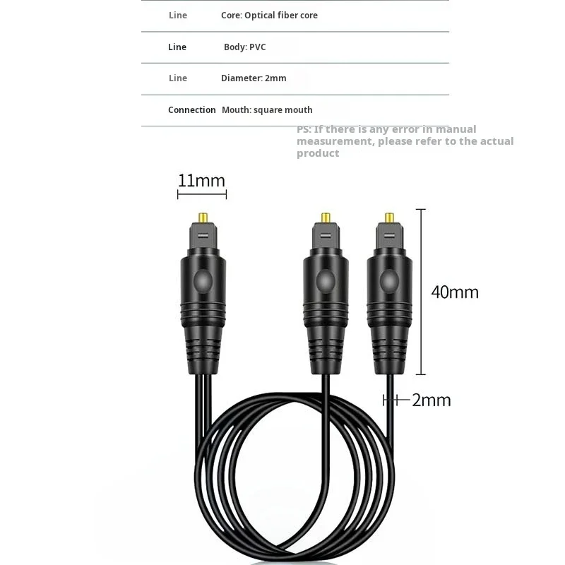 One to Two SPDIF Digital Optic - огляд і ціна Optical Audio Cable Toslink Gold Plated