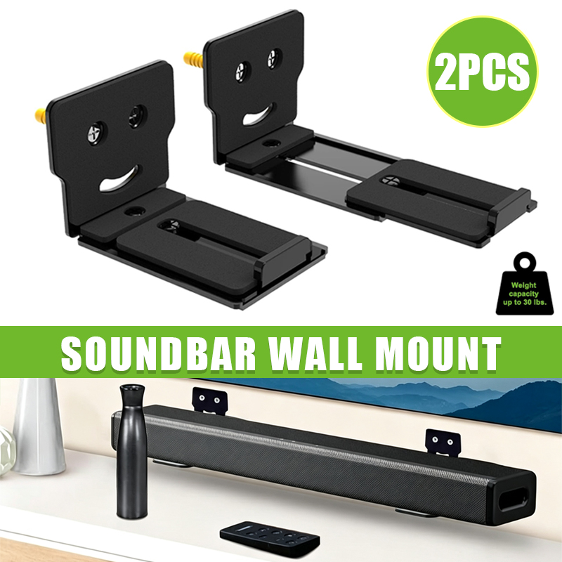 2PCS Soundbar Wall Mount Unive - огляд і ціна Soundbar Wall Mount Bracket Universal