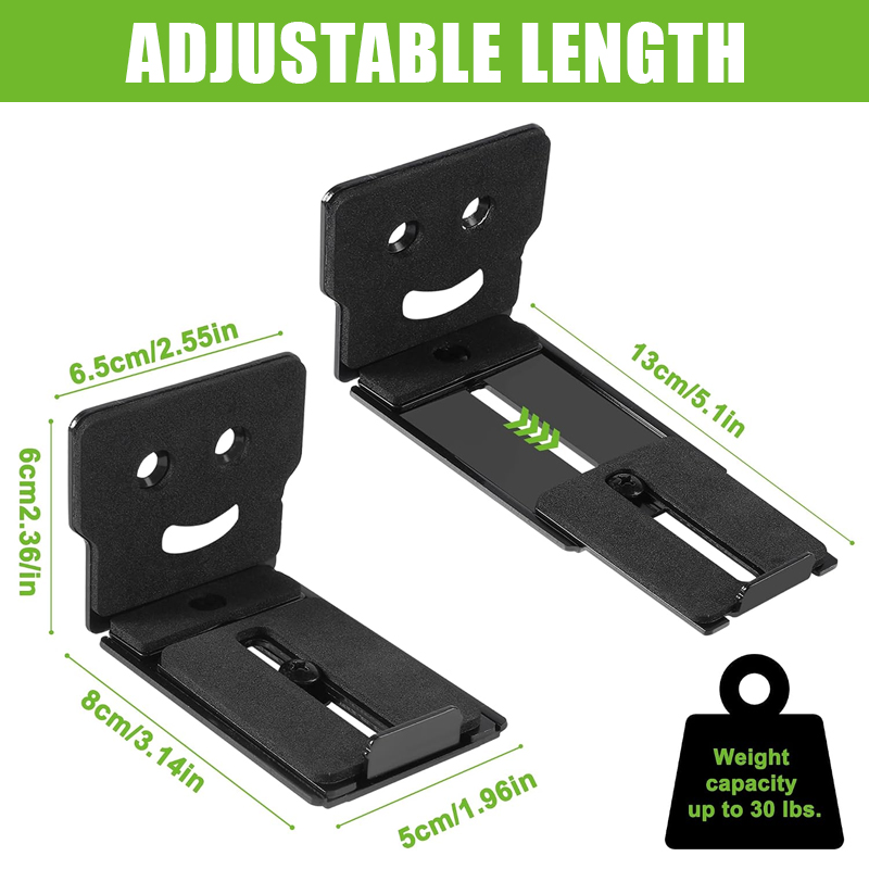 2PCS Soundbar Wall Mount Unive - огляд і ціна Soundbar Wall Mount Bracket Universal