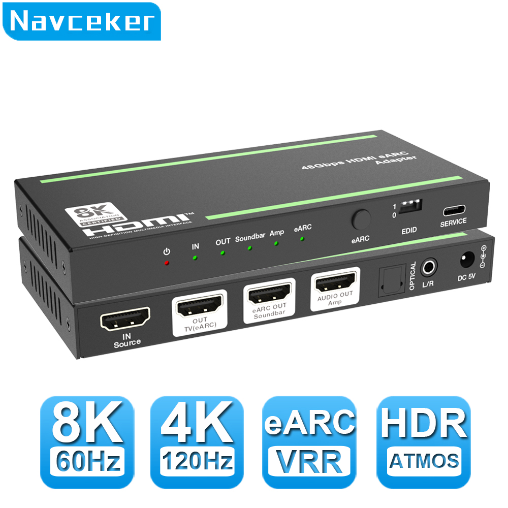 Navceke 4K 120Hz HDMI 2.1 EARC - огляд і ціна Dolby Atmos Soundbar Hdmi Earc