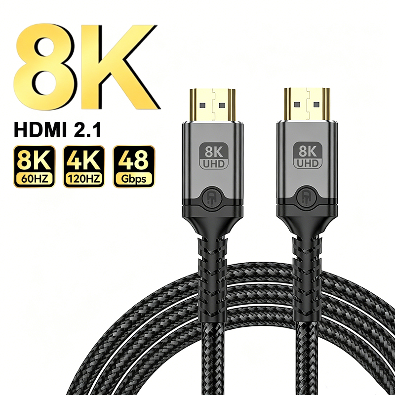 8K HDMI 2.1 Cable Male To Male - огляд і ціна Hdmi 2.1 Cable 8K 60Hz 48Gbps Earc