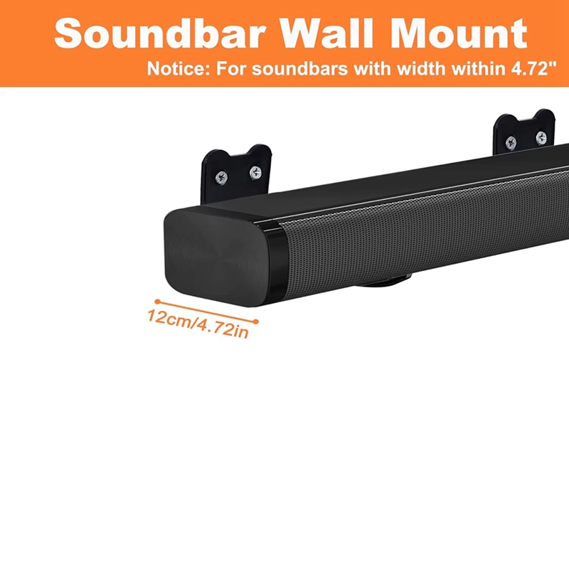 AD33 HOT Universal Type 4.72 I - огляд і ціна Soundbar Wall Mount Bracket Universal
