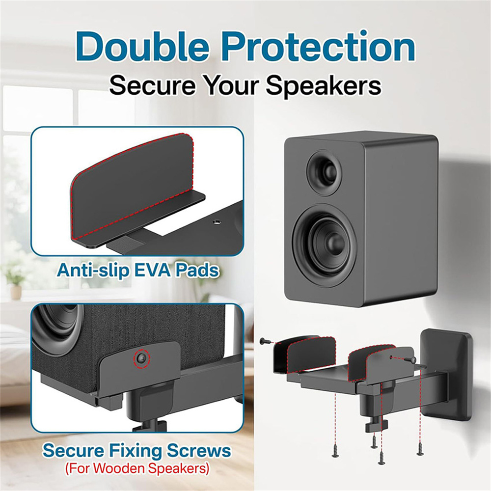 Double Clamp Speaker Wall Moun - огляд і ціна Speaker Wall Ceiling Mount Bracket
