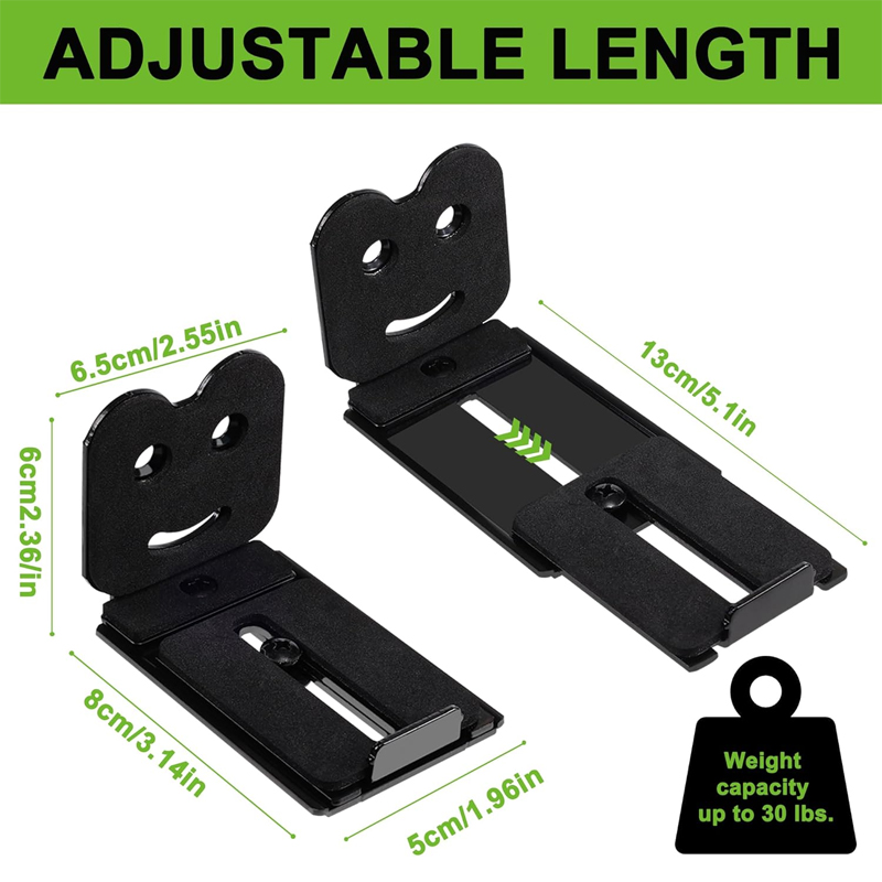 2PCS Adjustable Soundbar Mount - огляд і ціна Soundbar Wall Mount Bracket Universal