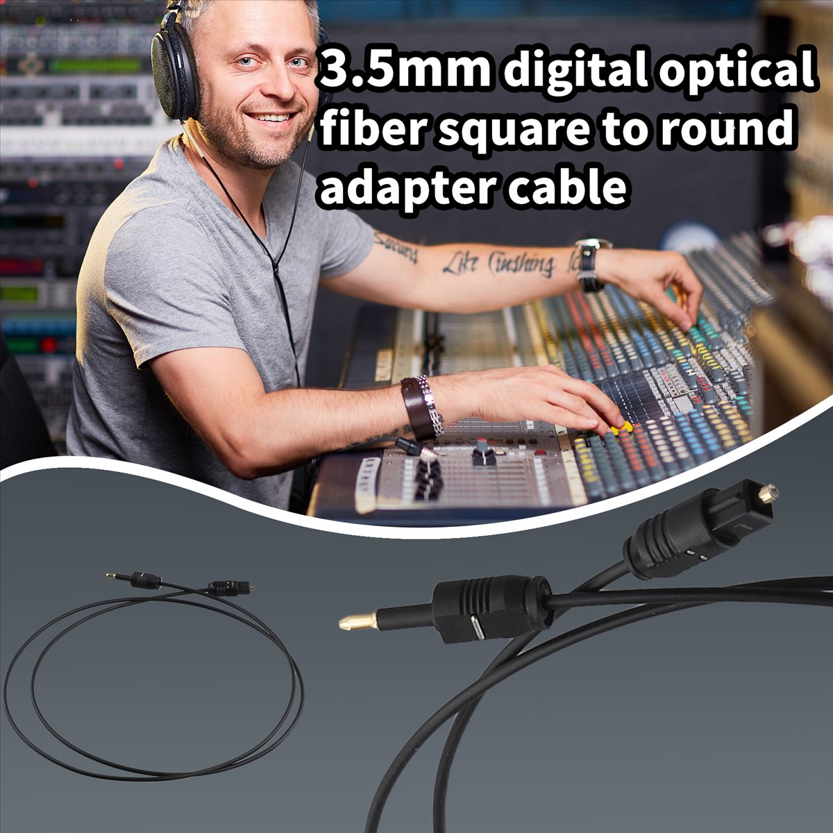 A14M 1m 3ft Toslink to Mini Pl - огляд і ціна Optical Audio Cable Toslink Gold Plated