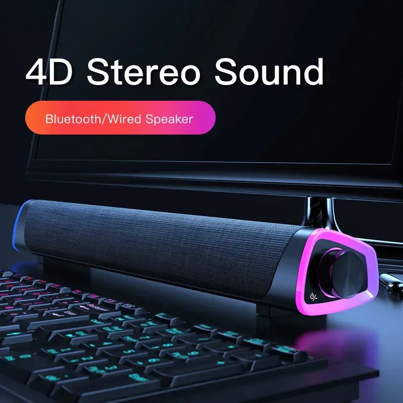 Stereo Computer Speaker Bar wi - огляд і ціна Compact Soundbar For Pc Monitor
