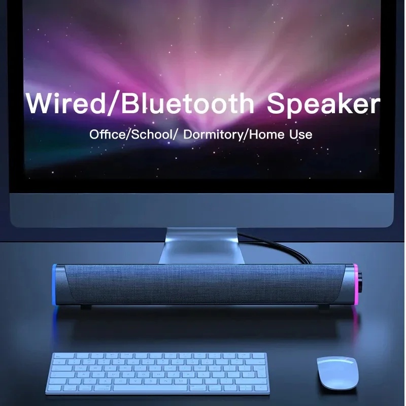 Stereo Computer Speaker Bar wi - огляд і ціна Compact Soundbar For Pc Monitor