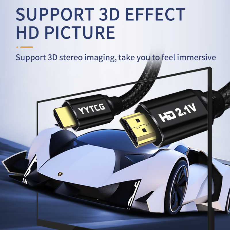 HDMI 2.1 Cable HDMI Cord 8K 60 - огляд і ціна Hdmi 2.1 Cable 8K 60Hz 48Gbps Earc