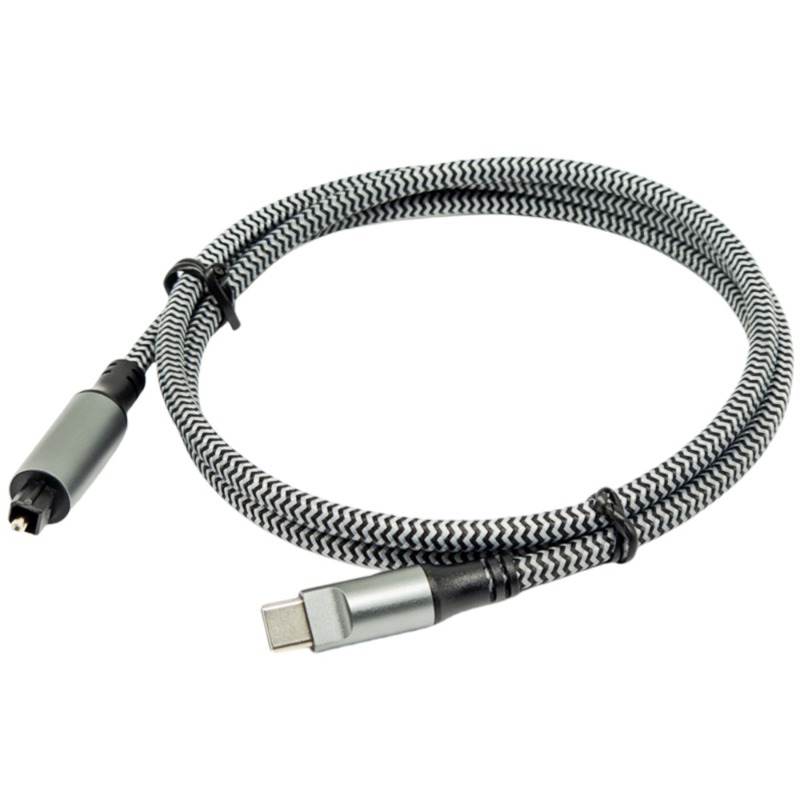 Braided USB C To Optical Audio - огляд і ціна Optical Audio Cable Toslink Gold Plated