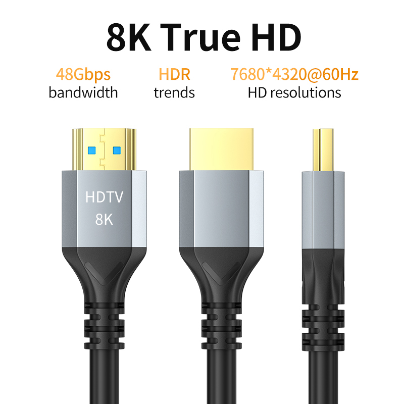 8K HDMI Cable HDMI 2.1 8K@60Hz - огляд і ціна Hdmi 2.1 Cable 8K 60Hz 48Gbps Earc