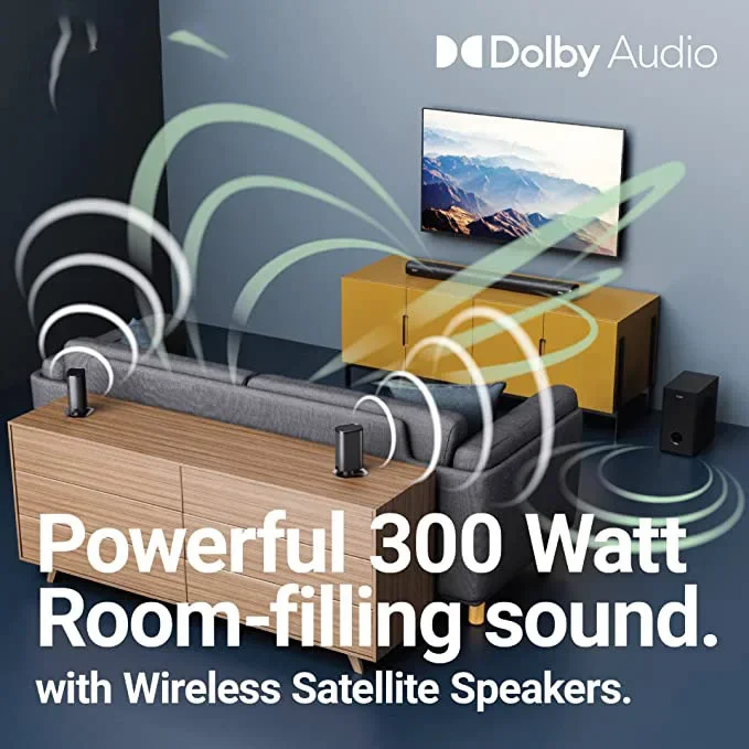 wireless speaker 5.1ch Detacha - огляд і ціна Soundbar With Wireless Subwoofer 5.1Ch
